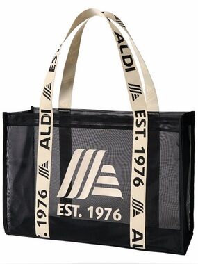 ALDI Gear Mesh Tote Black, ALDI 50th Tote